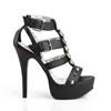 Pleaser Pink Label - TEEZE42W Hoge hakken - Zwart Product image